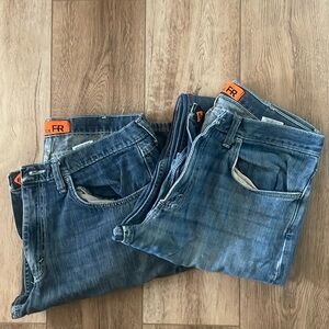 Men's Blue Jeans FR 20x and ariat FR relaxed boot cut